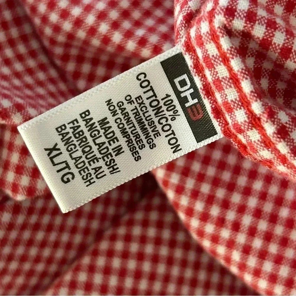 ❤️ DH3 Hound tooth Western snap button shirt XL - Picture 5 of 9